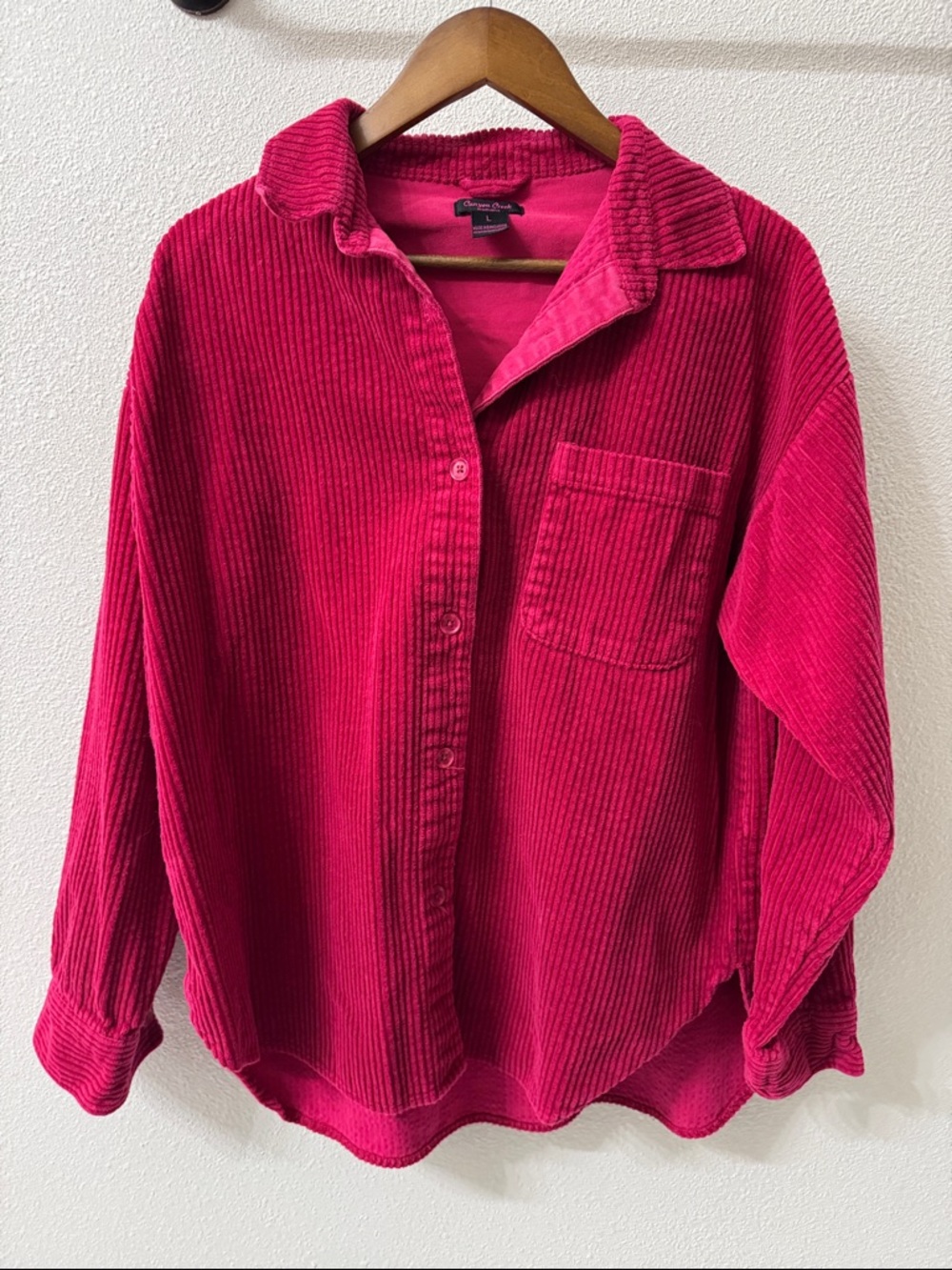Vintage Canyon Creek Women’s Corduroy Button-Up Shirt 100% Cotton